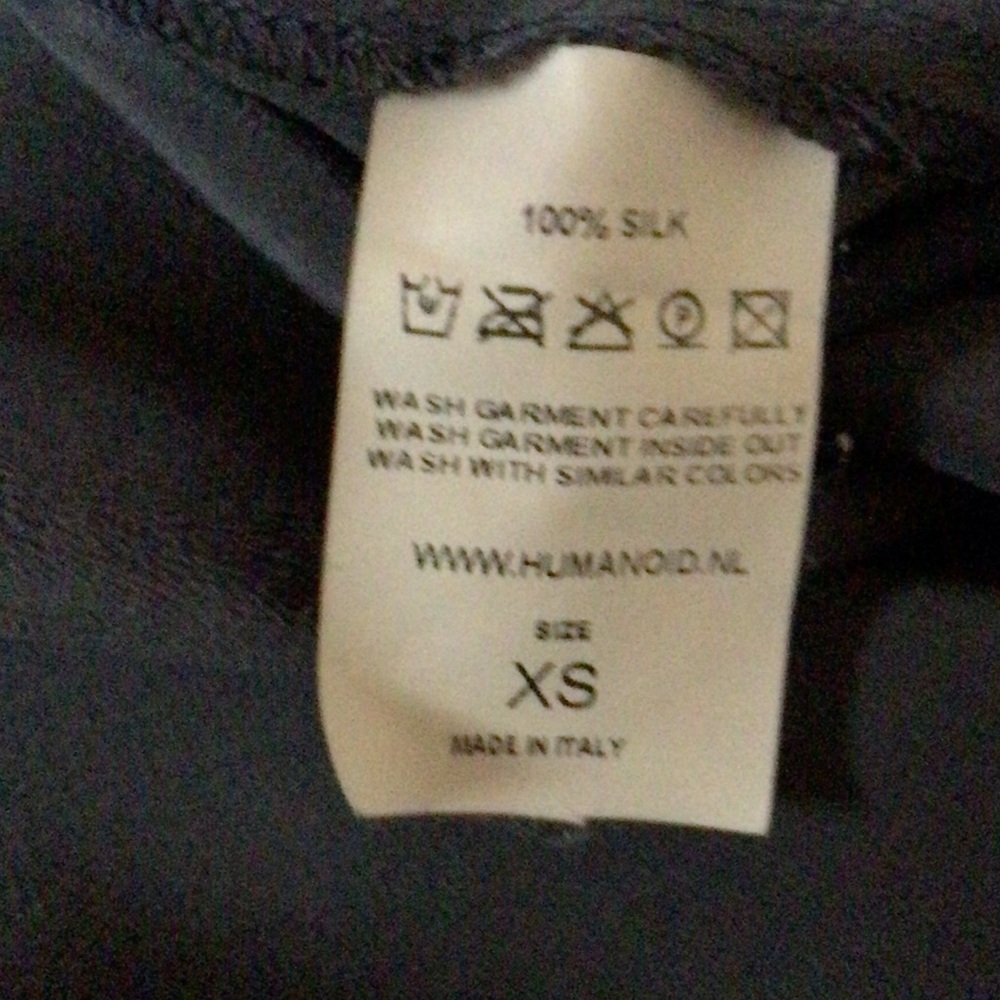 Humanoid slate grey silk blouse, XS - Picture 7 of 7